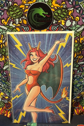 CHARIZARD CHERYL Archie Laugh #166 DAN PARENT EXCLUSIVE Cosplay Variant METALLIC SILVER /3