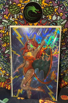 CHARIZARD CHERYL Archie Laugh #166 DAN PARENT EXCLUSIVE Cosplay Variant MAGMA FOIL